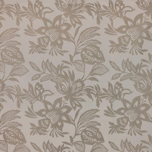 2 Colors Botanical Drapery Upholstery Fabric Beige Greige Teal Floral / RMIL13
