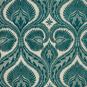 4 Colors Damask Velvet Upholstery Fabric Red Gray Teal Blue / RMIL15