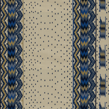 Load image into Gallery viewer, Brunschwig &amp; Fils Talakona Stripe Fabric / Blue/Gold