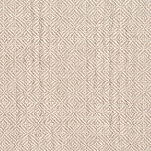 Essentials Crypton Tan Beige Geometric Diamond Upholstery Fabric / Parchment