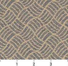 Load image into Gallery viewer, Essentials Crypton Upholstery Fabric Tan Blue / Denim Metro