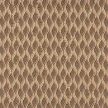 Load image into Gallery viewer, Essentials Mid Century Modern Geometric Upholstery Drapery Fabric Tan Brown Trellis / Toast