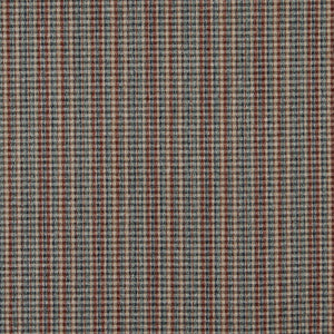 Essentials Tan Burgundy Green Blue Checkered Plaid Upholstery Fabric / Brandy