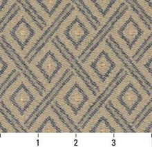 Load image into Gallery viewer, Essentials Crypton Upholstery Fabric Tan / Denim Diamond
