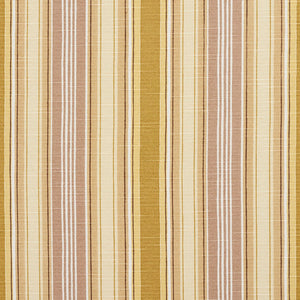 Essentials Tan Goldenrod Beige Brown White Stripe Upholstery Drapery Fabric