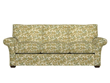 Load image into Gallery viewer, Essentials Cityscapes Tan Olive Green Botanical Leaf Pattern Upholstery Fabric