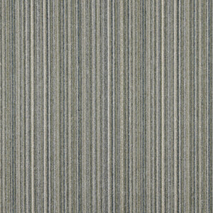 Essentials Tan Sage Blue Beige Stripe Upholstery Fabric / Celadon