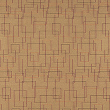 Load image into Gallery viewer, Essentials Mid Century Modern Mustard Geometric Rectangles Upholstery Fabric / Topaz