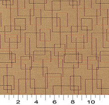 Load image into Gallery viewer, Essentials Mid Century Modern Mustard Geometric Rectangles Upholstery Fabric / Topaz