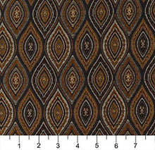 Load image into Gallery viewer, Essentials Tapestry Trellis Upholstery Drapery Black Fabric