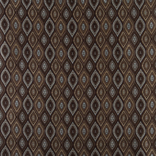 Essentials Tapestry Trellis Upholstery Drapery Dark Brown Fabric