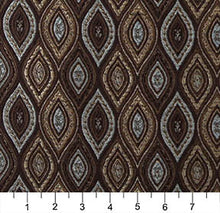Load image into Gallery viewer, Essentials Tapestry Trellis Upholstery Drapery Dark Brown Fabric