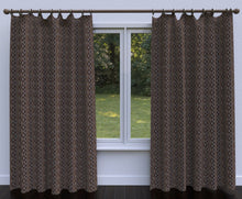 Load image into Gallery viewer, Essentials Tapestry Trellis Upholstery Drapery Dark Brown Fabric