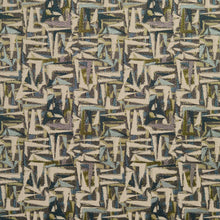 Load image into Gallery viewer, Essentials Teal Mauve Aqua Lime Beige Upholstery Fabric / Meadow Abstract