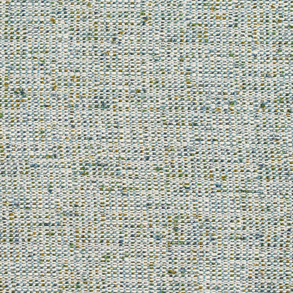 Essentials Crypton Teal White Lime Upholstery Fabric / Lagoon