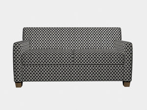 Essentials Heavy Duty Upholstery Trellis Fabric / Black White