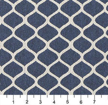 Load image into Gallery viewer, Essentials Heavy Duty Upholstery Trellis Fabric / Blue White