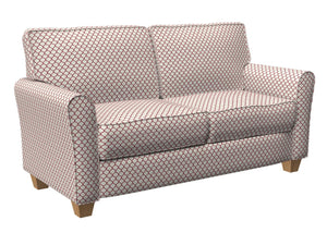 Essentials Heavy Duty Upholstery Trellis Fabric / Burgundy White