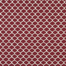 Load image into Gallery viewer, Essentials Heavy Duty Trellis Upholstery Fabric / Burgundy White