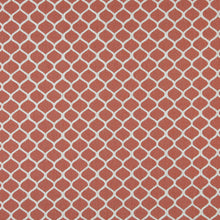 Load image into Gallery viewer, Essentials Heavy Duty Upholstery Trellis Fabric / Coral White
