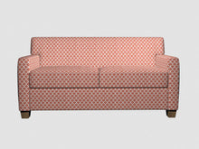 Load image into Gallery viewer, Essentials Heavy Duty Upholstery Trellis Fabric / Coral White