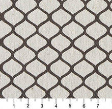 Load image into Gallery viewer, Essentials Heavy Duty Upholstery Trellis Fabric / Dark Brown White