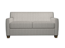 Load image into Gallery viewer, Essentials Heavy Duty Upholstery Trellis Fabric / Dark Brown White