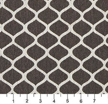 Load image into Gallery viewer, Essentials Heavy Duty Upholstery Trellis Fabric / Dark Brown White