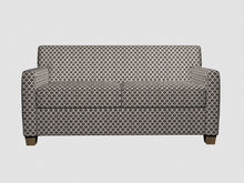 Load image into Gallery viewer, Essentials Heavy Duty Upholstery Trellis Fabric / Dark Brown White