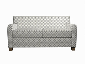 Essentials Heavy Duty Upholstery Trellis Fabric / Gray White