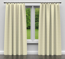 Load image into Gallery viewer, Essentials Heavy Duty Trellis Upholstery Drapery Fabric / Olive White