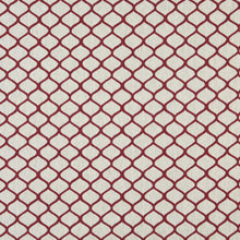 Load image into Gallery viewer, Essentials Heavy Duty Trellis Upholstery Fabric / White Burgundy