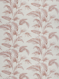 5 Colorways Tropical Botanical Drapery Upholstery Fabric Linen Rayon Ivory Green Gray Blush