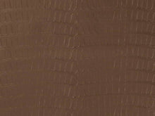 Load image into Gallery viewer, Stain Resistant Performance Brown Alligator Faux Leather Upholstery Vinyl