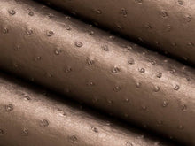 Load image into Gallery viewer, Stain Resistant Performance Brown Metallic Ostrich Faux Leather Upholstery Vinyl