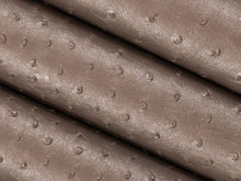 Load image into Gallery viewer, Stain Resistant Performance Mocha Brown Ostrich Faux Leather Upholstery Vinyl