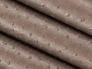 Stain Resistant Performance Mocha Brown Ostrich Faux Leather Upholstery Vinyl