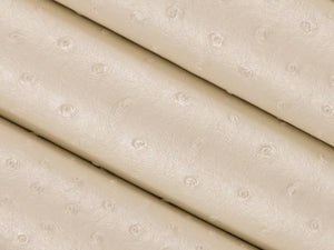 Stain Resistant Performance Buttercream Ostrich Faux Leather Upholstery Vinyl
