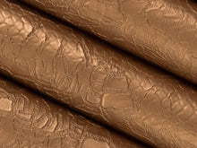 Load image into Gallery viewer, Stain Resistant Performance Copper Reptile Snake Faux Leather Upholstery Vinyl