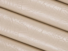 Load image into Gallery viewer, Stain Resistant Performance Buttercream Snake Faux Leather Upholstery Vinyl