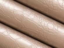 Load image into Gallery viewer, Stain Resistant Performance Taupe Snake Reptile Faux Leather Upholstery Vinyl