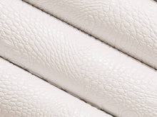 Load image into Gallery viewer, Stain Resistant Performance Cream Alligator Reptile Faux Leather Upholstery Vinyl