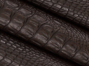 Black Alligator Faux Leather