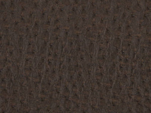 Stain Resistant Performance Brown Ostrich Pattern Faux Leather Upholstery Vinyl
