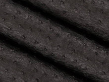 Load image into Gallery viewer, Stain Resistant Performance Black Ostrich Faux Leather Upholstery Vinyl