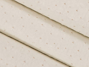 Stain Resistant Performance Ivory Ostrich Faux Leather Upholstery Vinyl