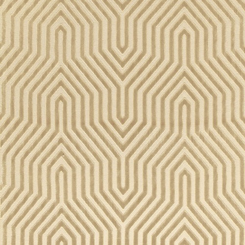 SCHUMACHER VANDERBILT VELVET FABRIC / GREIGE