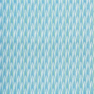 SCHUMACHER VERDANT FABRIC 75910 / AQUA & LEAF