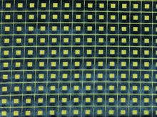 Load image into Gallery viewer, Lee Jofa Green Navy Blue Cotton Cut Velvet Geometric Check Upholstery Fabric
