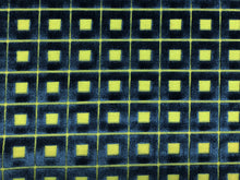 Load image into Gallery viewer, Lee Jofa Green Navy Blue Cotton Cut Velvet Geometric Check Upholstery Fabric